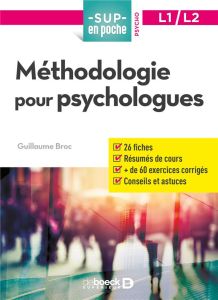 Méthodologie pour psychologues - Broc Guillaume