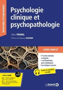 Psychologie clinique et psychopathologie - Rusinek Stéphane