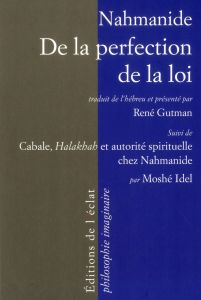 DE LA PERFECTION DE LA LOI - IDEL MOSHE