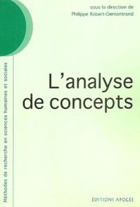 L'analyse de concepts - Robert-Demontrond Philippe