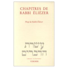 Pirqê de rabbi Eliézer. Leçons de rabbi Eliézer - Ouaknin Marc-Alain - Smilevitch Eric