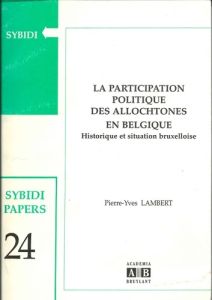 Participation politique des allochtones en Belgique - Lambert Pierre