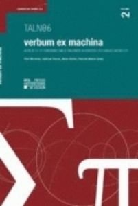 Verbum ex machina. Actes de la 13e conférence sur le traitement automatique des langues naturelles, - Mertens Pier - Fairon Cédrick - Dister Anne - Watr