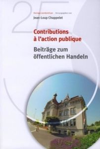 Contributions à l'action publique - Chappelet Jean-Loup