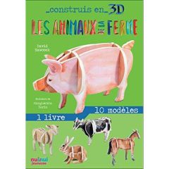 Les animaux de la ferme. Avec 1 livre et 10 modèles - Hawcock David - Borin Margherita