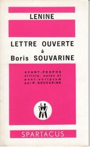 Lettre ouverte à Boris Souvarine - LENINE V.I.