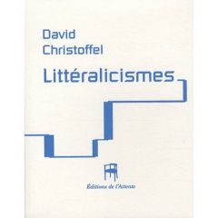 Littéralicismes - Christoffel David