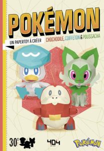Pokémon Chochodile, Coiffeton & Poussacha. Un papertoy à créer - THE POKEMON COMPANY