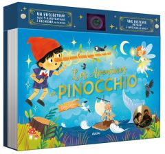 Les aventures de Pinocchio. Un projecteur avec 9 illustrations à regarder au plafond - Detner Malgorzata - Collodi Carlo
