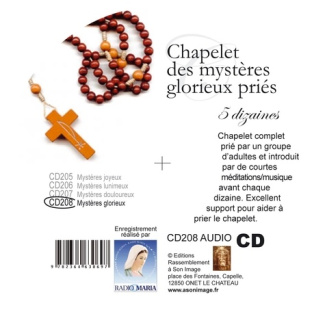 CHAPELET DES MYSTÈRES GLORIEUX PRIÉ - CD AUDIO