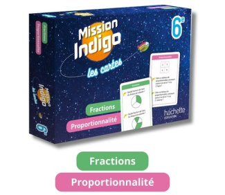 MISSION INDIGO LES CARTES - FRACTIONS / PROPORTIONNALITE - 6E - ED. 2024