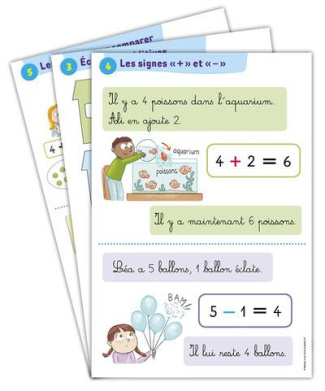 VIVRE LES MATHS - LOT DE 8 POSTERS CP EDITIONS 2016