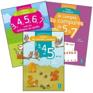 PACK J'APPRENDS LES MATHS - ANIMAUX DU JARDIN - MATERNELLE - MS-GS 1