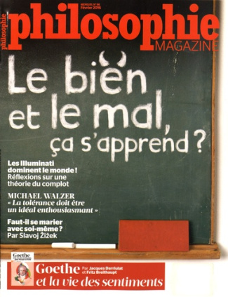Philosophie Magazine N° 96, Février 2016 : Le bien et le mal, ça s'apprend ?