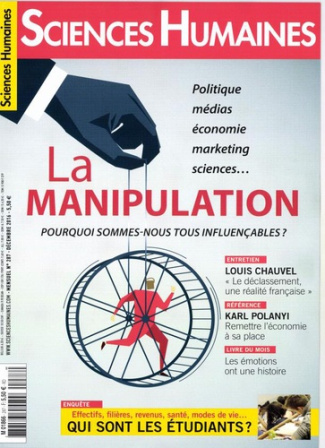 Sciences Humaines N° 287, novembre 2016 : La manipulation. Pourquoi sommes-nous tous influençables ?