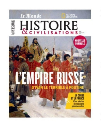 Histoire & civilisations N° 86, septembre 2022 : L'empire russe d'Ivan le Terrible à Poutine