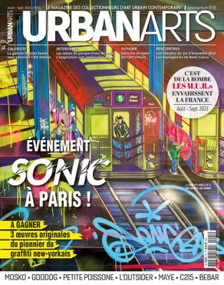Urban Arts N° 25, août-septembre 2023 : Evénement, Sonic à Paris !