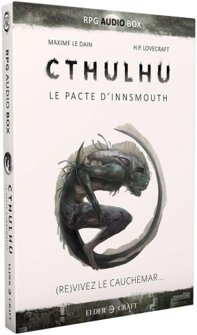 Cthulhu : Le Pacte d'Innsmouth. Avec des dés, des fiches de personnages, une carte et un livret