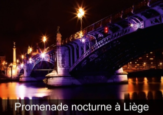 PROMENADE NOCTURNE A LIEGE LIVRE POSTER DIN A3 HORIZONTAL