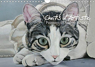 Chats d'artiste. Calendrier perpétuel A4 horizontal