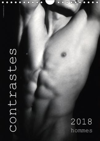 CONTRASTES HOMMES 2018 CALENDRIER MURAL 2018 DIN A4 VERTICAL - CALENDRIER MENSUEL EN N B 14 P