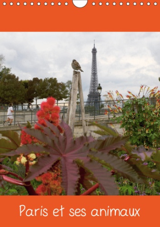 PARIS ET SES ANIMAUX (CALENDRIER MURAL 2019 DIN A4 VERTICAL) - PHOTOS DE PARIS AVEC SES OISEAUX, SES