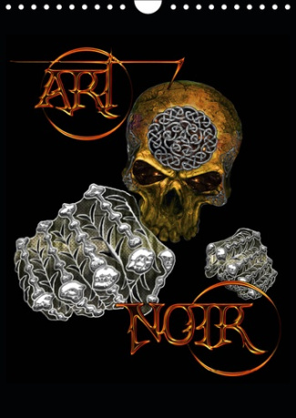 ART NOIR (CALENDRIER MURAL 2019 DIN A4 VERTICAL) - ILLUSTRATIONS DE L'UNIVERS MAGIQUE DE BLUESAX. (C