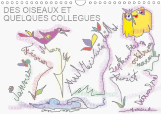DES OISEAUX ET QUELQUES COLLEGUES (CALENDRIER MURAL 2019 DIN A4 HORIZONTAL) - DES OISEAUX RIGOLOS ET