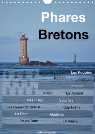 Phares Bretons (Calendrier mural 2020 DIN A4 vertical). Phares de Bretagne (Calendrier mensuel, 14 P