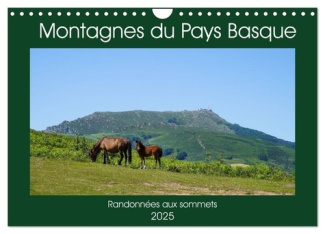 Montagnes du Pays Basque (Calendrier mural 2025 DIN A4 vertical), CALVENDO calendrier mensuel. Photo