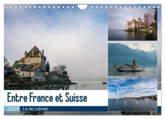 Entre France et Suisse, le lac Léman (Calendrier mural 2025 DIN A4 vertical), CALVENDO calendrier me