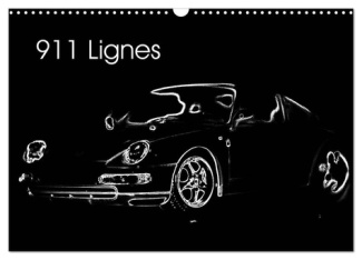 911 Lignes (Calendrier mural 2025 DIN A3 vertical), CALVENDO calendrier mensuel. Les belles lignes d