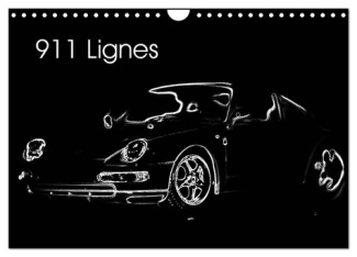 911 Lignes (Calendrier mural 2025 DIN A4 vertical), CALVENDO calendrier mensuel. Les belles lignes d