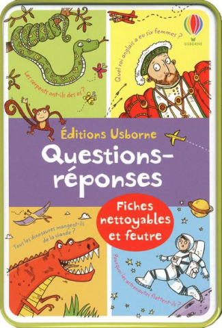 Questions-réponses. Fiches nettoyables et feutre