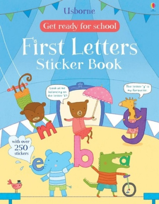 Get ready for school first letters sticker book
