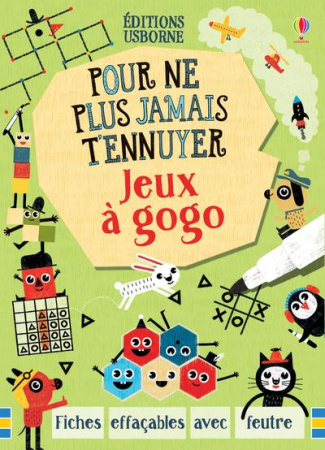 Jeux à gogo. Fiches effaçables avec feutre
