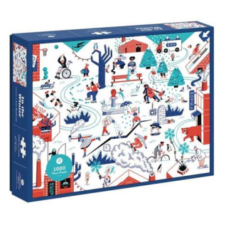 PUZZLE - 1000 PIECE: IN THE WINTER, ILLUSTRATED BY LUCI GUTIERRREZ