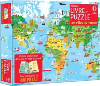 LES VILLES DU MONDE - COFFRET LIVRE ET PUZZLE