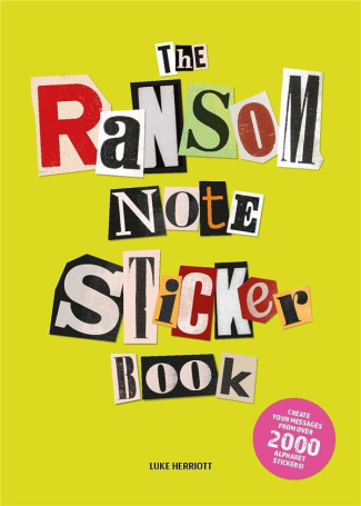 The Ransom Note Sticker Book /anglais