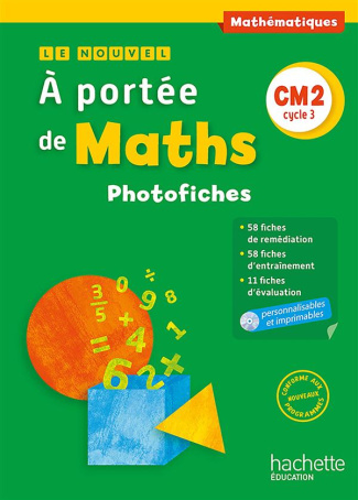Le nouvel A portée de maths CM2. Photofiches, Edition 2016, avec 1 CD audio