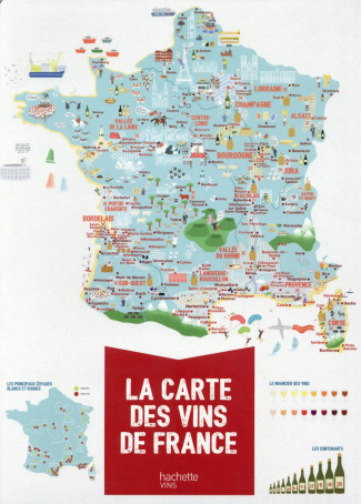 La carte des vins de France