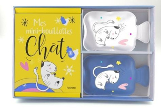 Coffret Mes mini-bouillottes Chat. Avec 2 mini-bouillottes réutilisables à l'infini