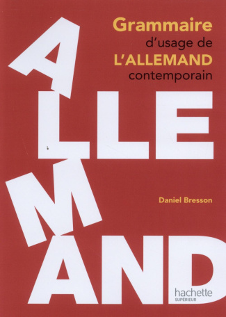Grammaire d'usage de l'allemand contemporain