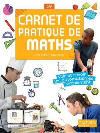 Carnet de pratique de Maths CAP. Voir et revoir les automatismes simplement, Edition 2023