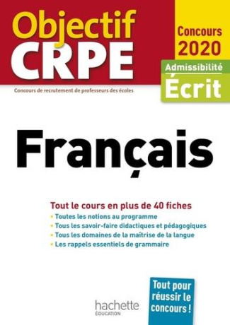Français. Admissibilité écrit, Edition 2020