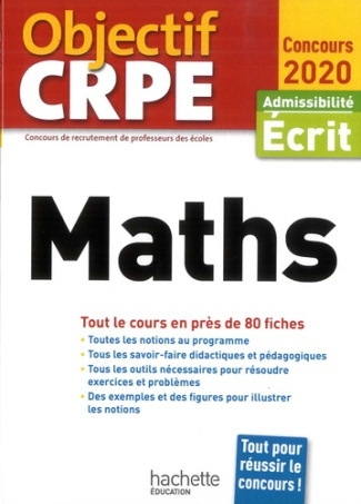Maths. Admissibilité écrit, Edition 2020