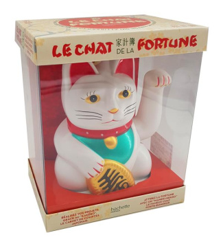 Le chat de la fortune. Coffret avec le mythique Maneki-neko et un livre de comptes kakébo