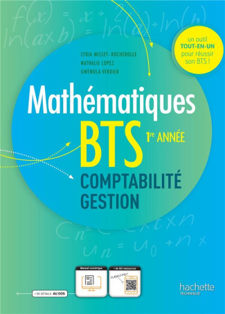 Mathématiques 1e année BTS comptabilité Gestion. Edition 2023