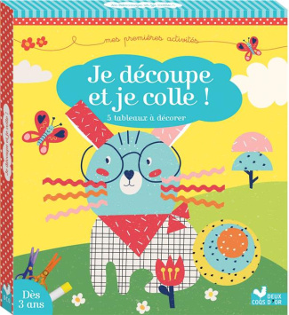 Je découpe et je colle ! 5 tableaux à décorer. Avec 2 paires de ciseaux et 1 bâton de colle