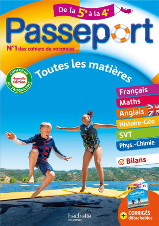Passeport Toutes les matières de la 5e à la 4e. Edition 2022